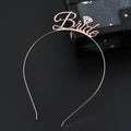 Wedding Bride Bridesmaid Subtitles Crown Headband Headband Elegant Hair Crown