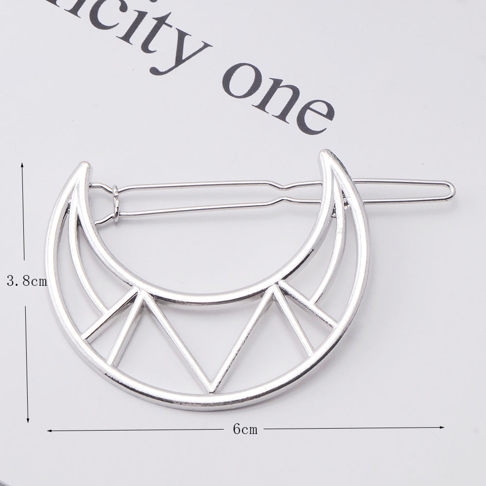 Cute Bow-knot Cupid And Heart-shaped Alloy Hair Clip With A Five-pointed Star Design