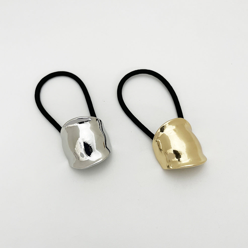 Alloy Headwear Geometric Cold Wind High Elastic Rubber Band