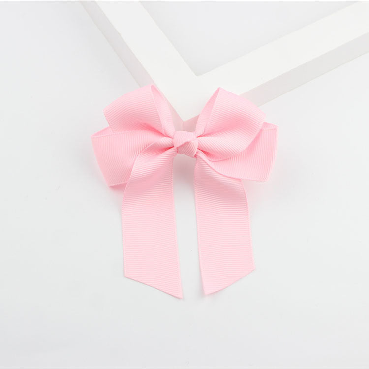 European And American Children Hairpin Ornament Four-ear Ribbon