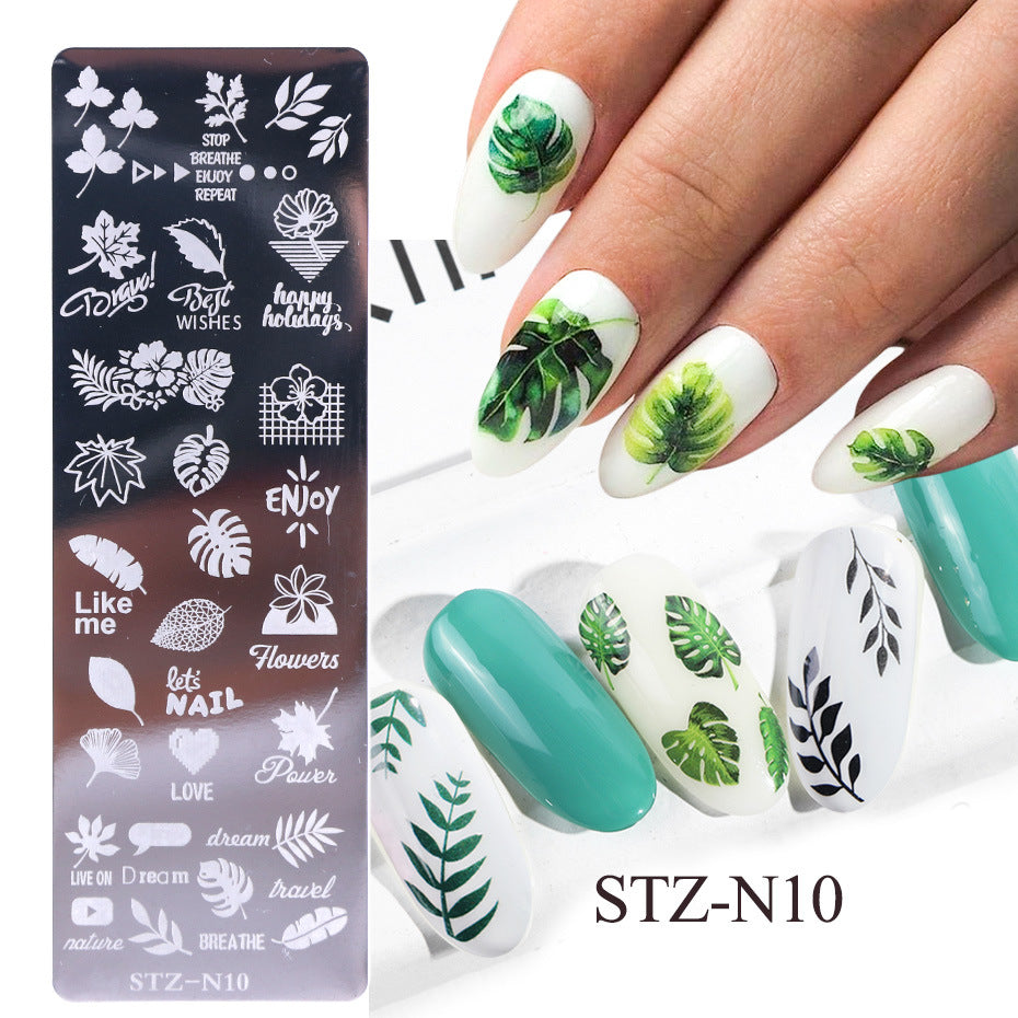 STZ-N09 Nail print small long steel plate