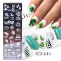 STZ-N09 Nail print small long steel plate