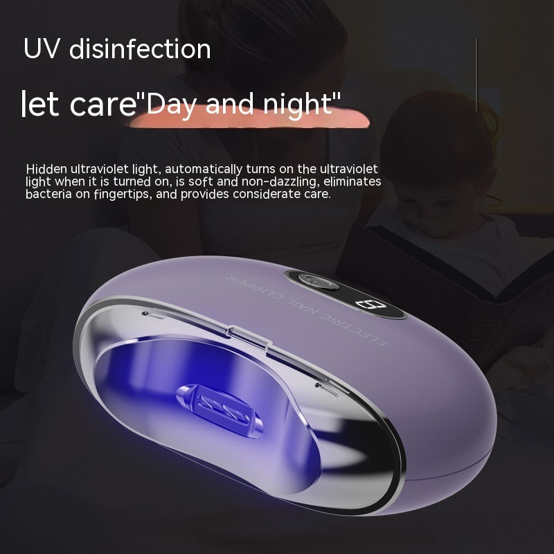 Lilac Electric Nail Clippers Automatic Nail Piercing Device