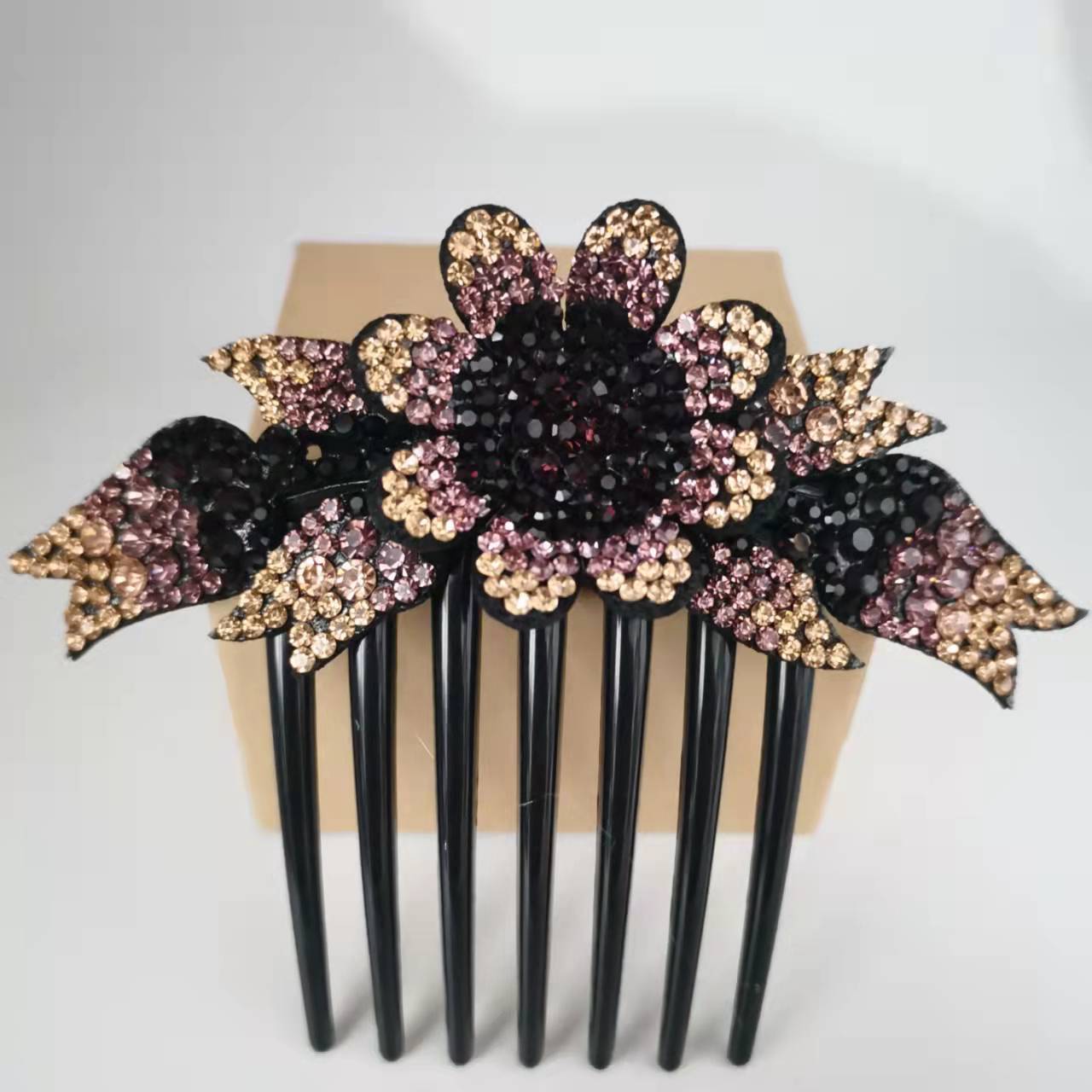 Women's Fashion Casual Rhinestone Anti-slip Hair Comb