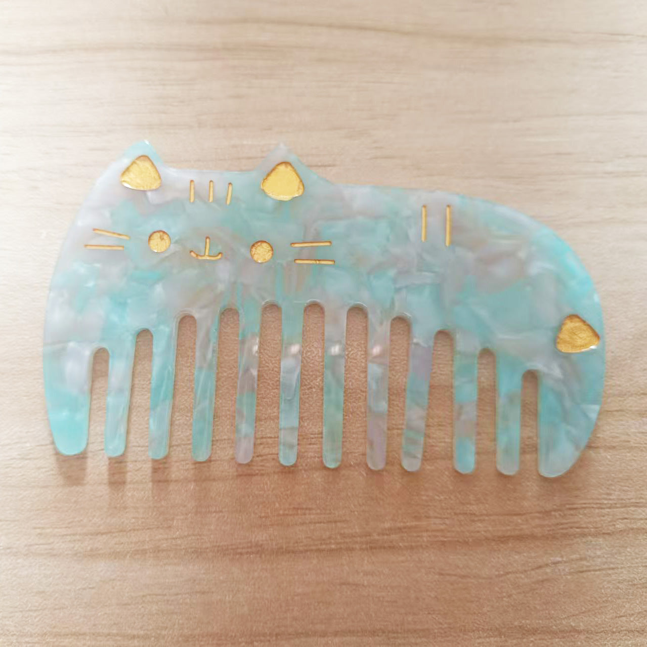 Retro Acetate Portable Cute Cat Comb