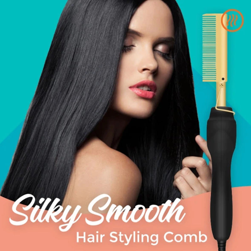 Multifunctional curling and straightening comb