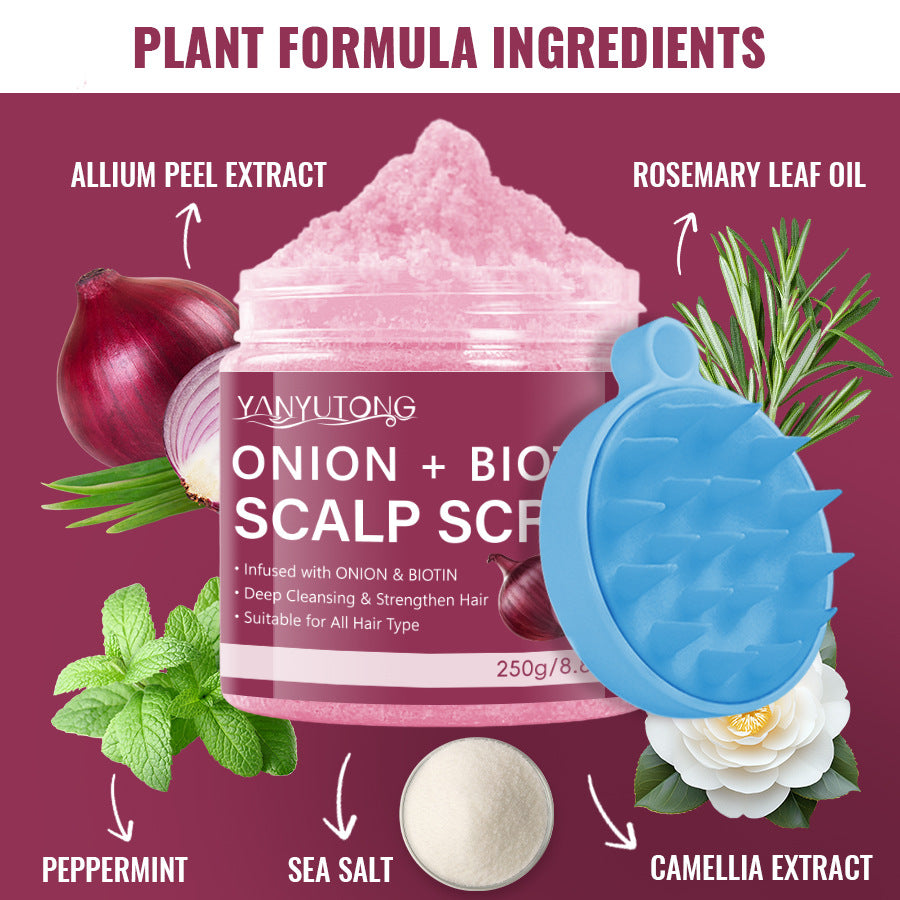 Yanyutong Onion Biotin Shampoo Facial Scrub Moisturizing