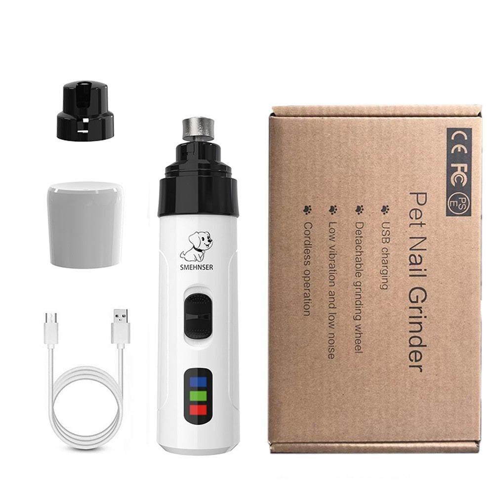 Smehnser Pet Automatic Nail Piercing Device 3-speed LED Electric