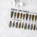 Press On Nails Background Semi-finished Products Prefabricated Nail Tip European And American Wave Mark French Leopard Print