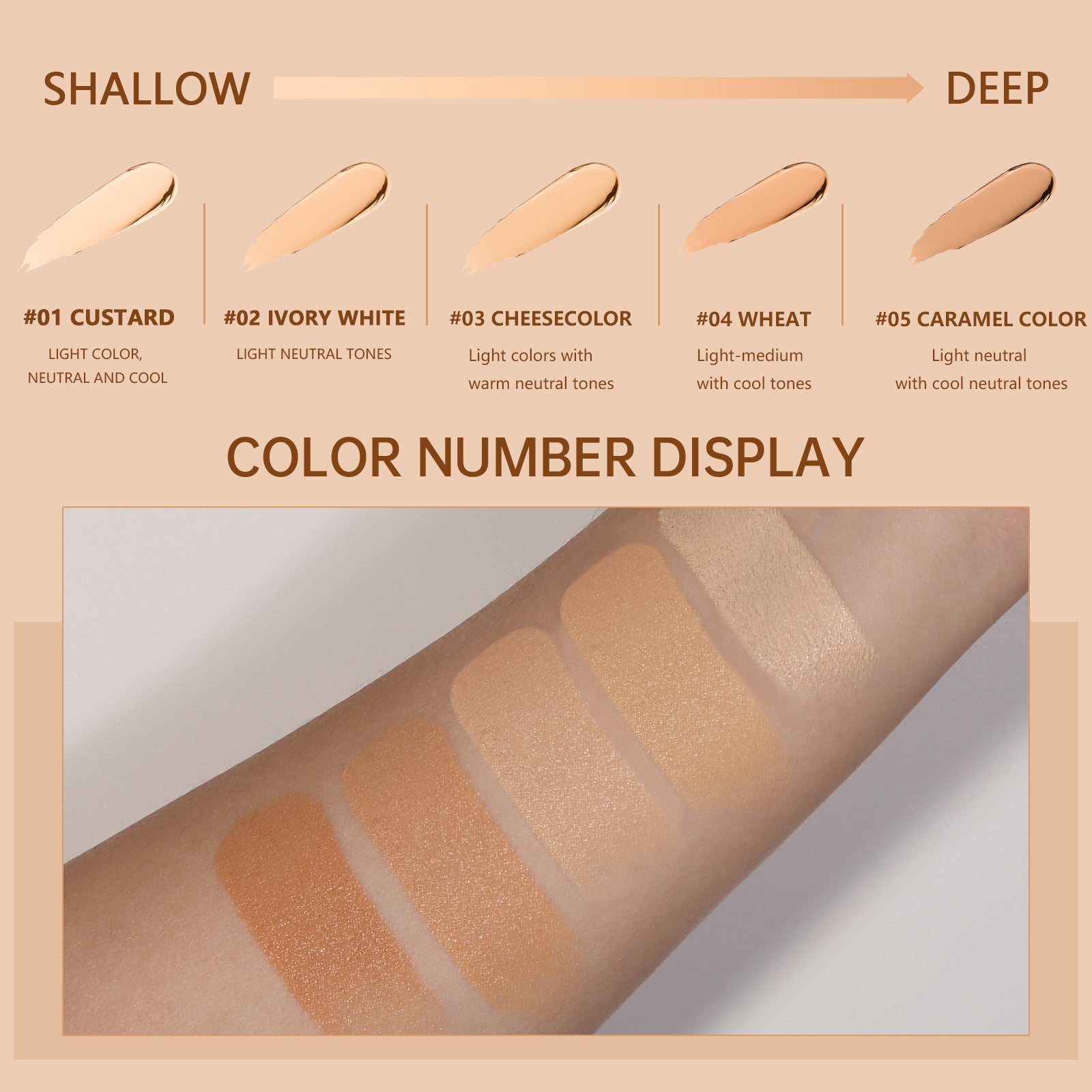 Concealer Repair Waterproof Invisible Pore Liquid Foundation Cream