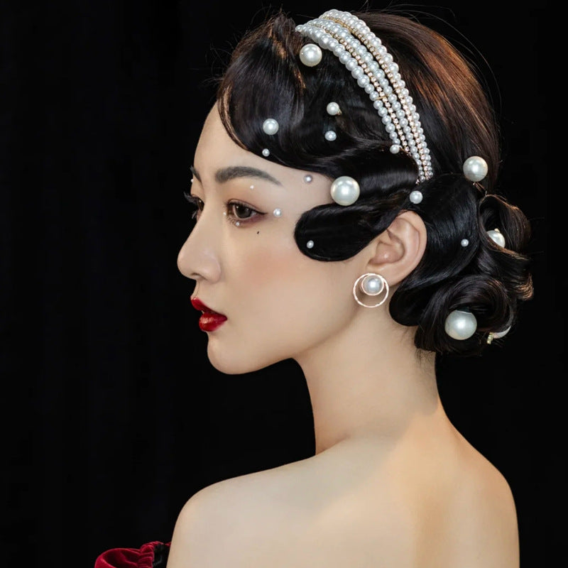 Lady Wedding Dress Lady Pearl Headband