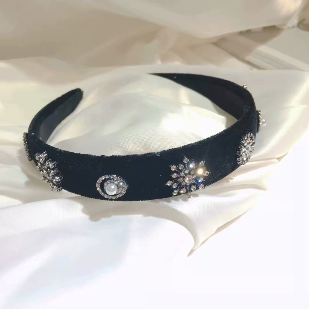 New Style Hair Accessories Snowflake Velvet Headband Women