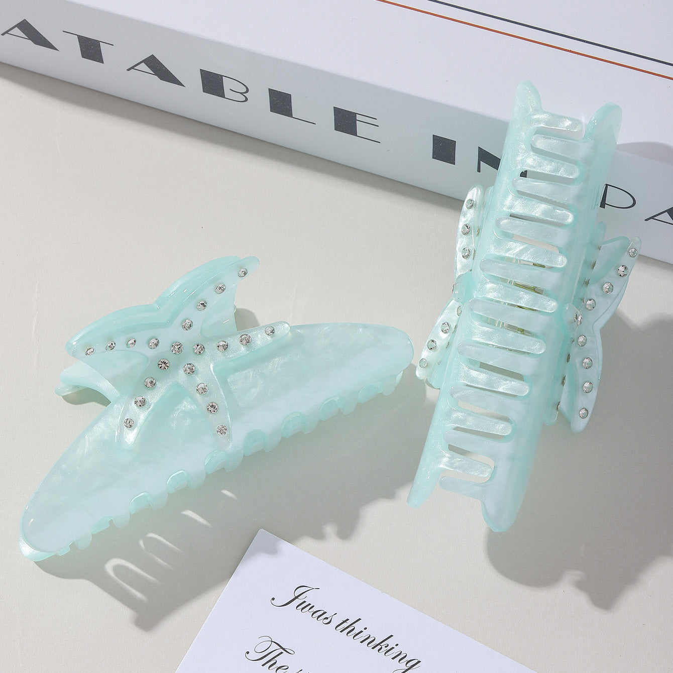 Fantasy Ocean Colorful Spot Drill Starfish Grip Female