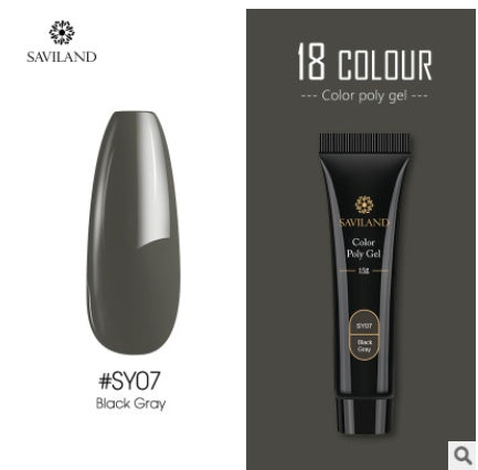 Saviland 15g nail colored crystal extension glue