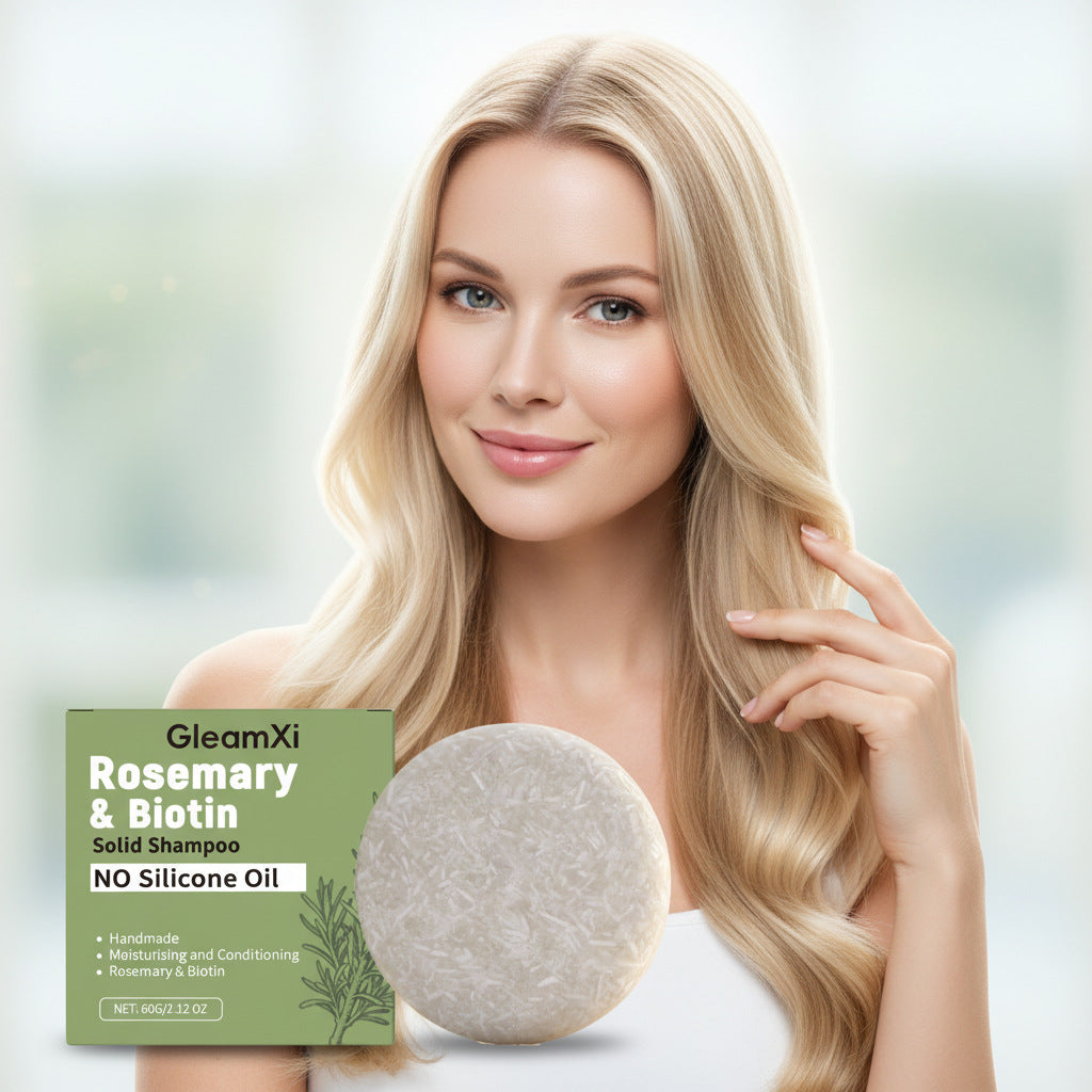 GleamXi Rosemary Biotin Shampoo Bar