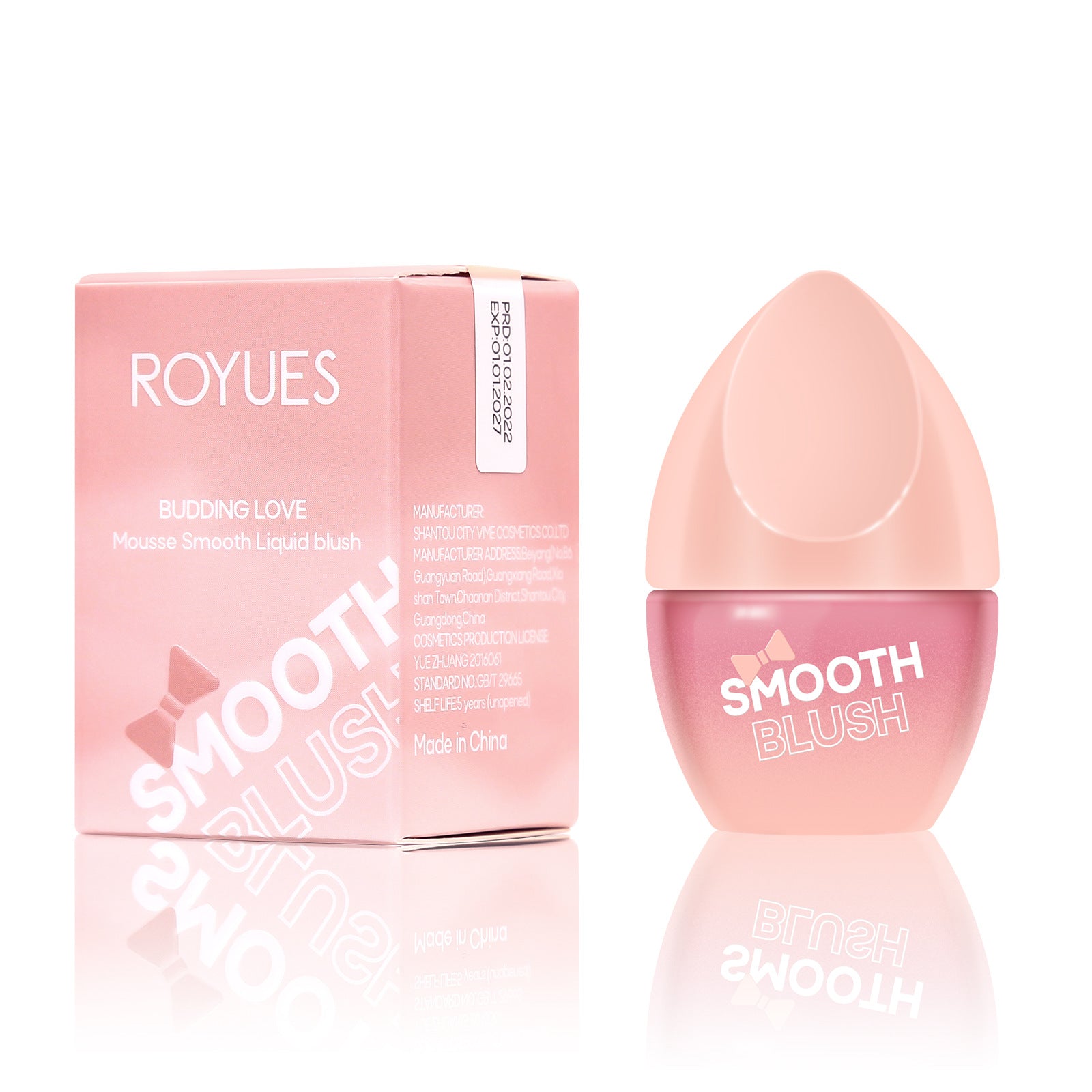 Royues Natural Rouge Powder Easy Color Lip Cheek Blush