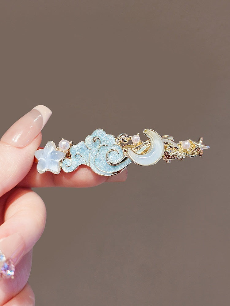 Clip Hairware Full Diamond Wheat Grip