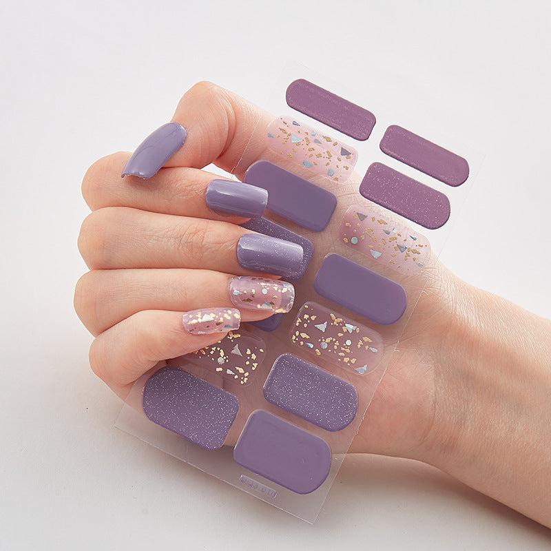3d Laser Bronzing Craft Nail Applique Nail Sticker