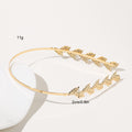 Metal Leaves Headband Bride Hair Clip Headdress