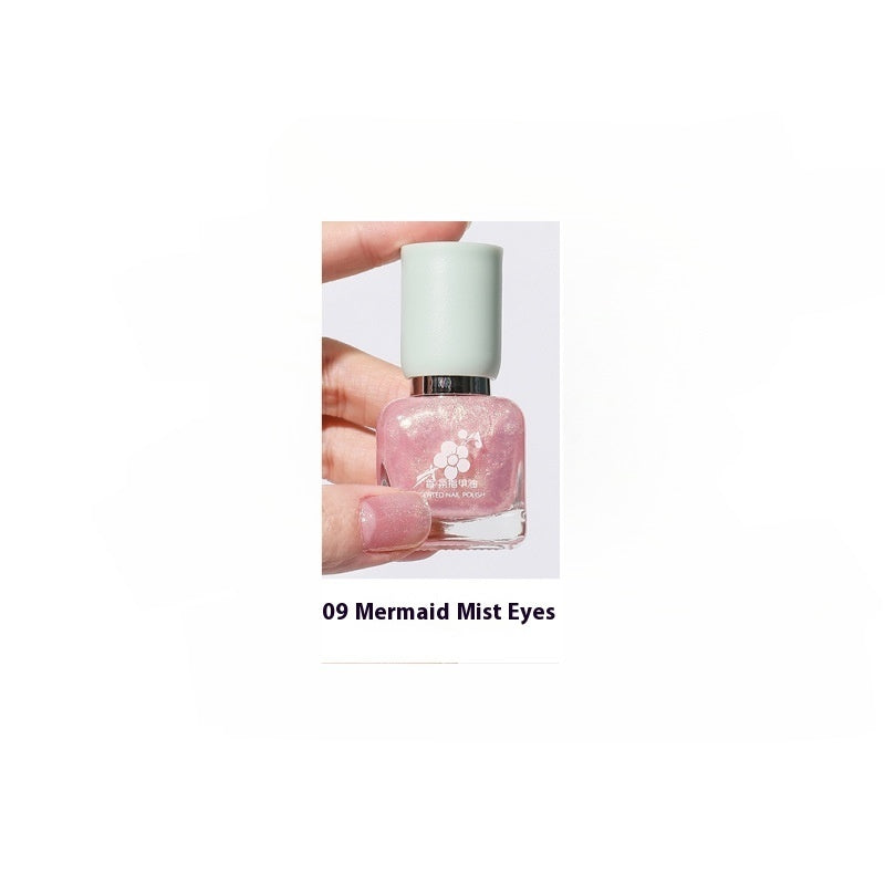 Wutering Water-based Quick-drying Baking-free Long-lasting Tearable Popular Color White Fragrance-retaining Nail Polish