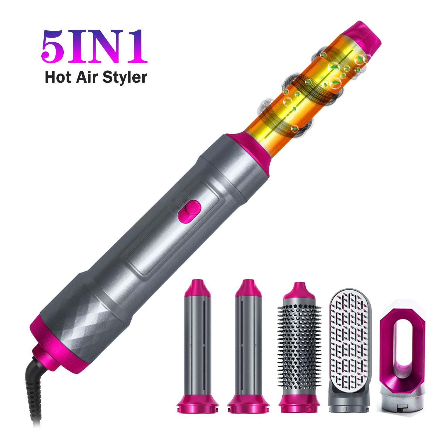 Five In One Multi-headed Hot Air Comb Combination Automatic Curling Iron Set