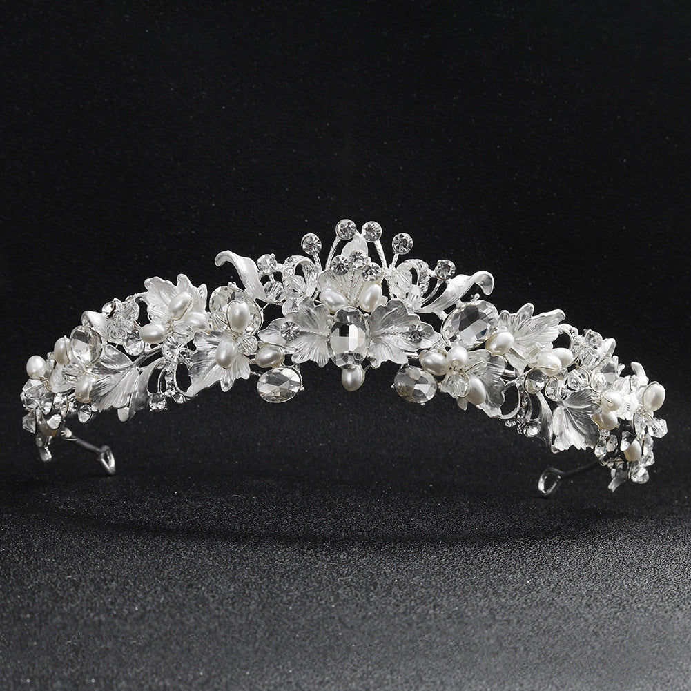 Design Bridal Crown Baroque Flowers