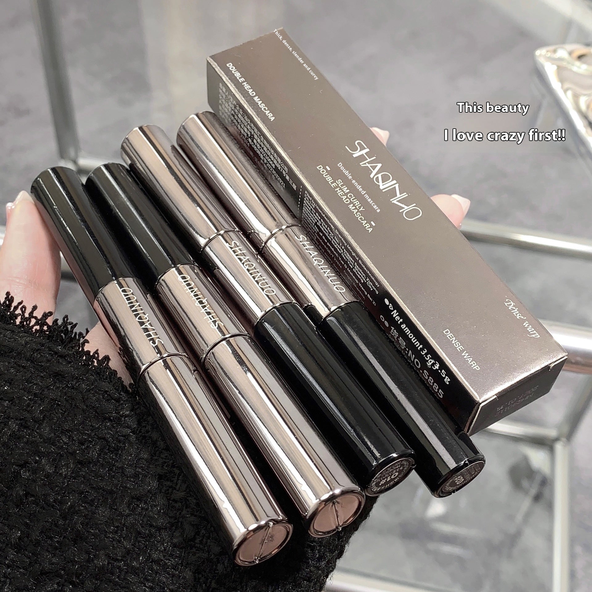 SHAQINUO Shanuo Long Curling Double-headed Mascara