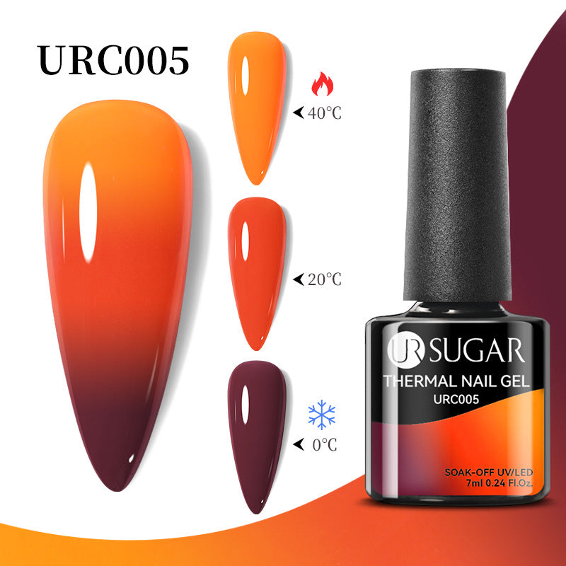 UR Sugar Autumn And Winter New Temperature Change UV Polish Cold And Warm Gradient Nail Glue