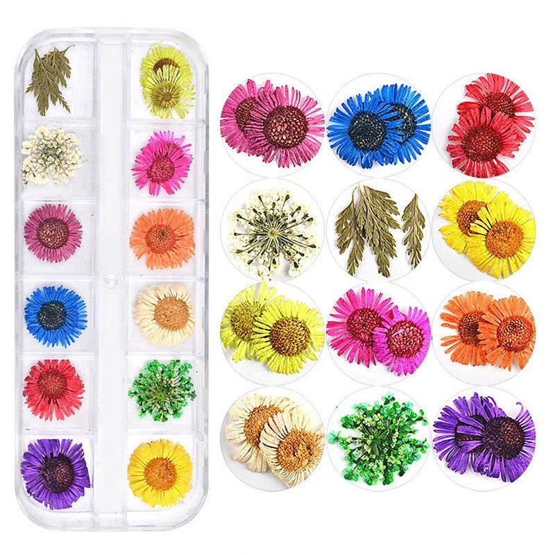 Nail Accessories Handmade DIY Nail Patches With Dried Flowers