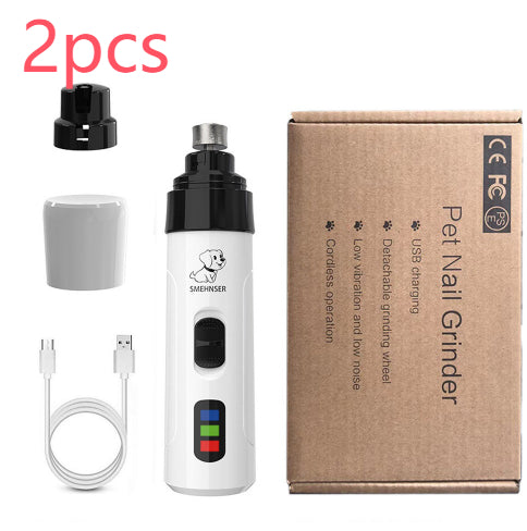 Smehnser Pet Automatic Nail Piercing Device 3-speed LED Electric