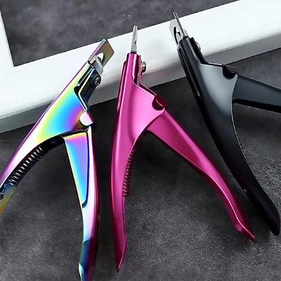 Nail Art Straight Cut Ribbon Titanium French U-shaped Scissors