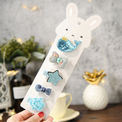 Children's small hairpin crown tiara hair accessories set