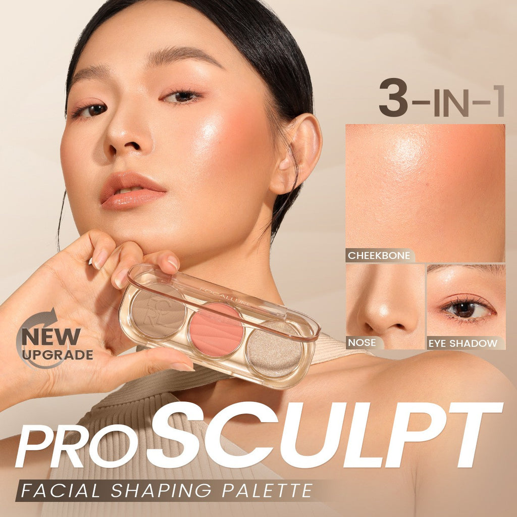 Pro-SCLPT Women's Universal Highlight Repair Blush Trio Blusher