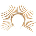 New Virgin Halo Gold Ladies Hairpin Headband Crown