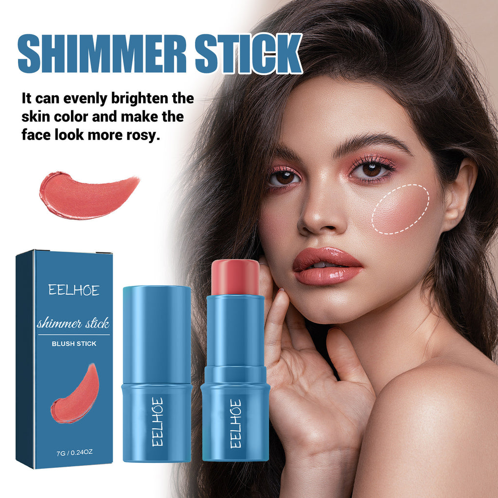 Eelhoe Multifunctional Highlight Shadow Blush Stick Three-dimensional Brightening Naturally Waterproof Light Lazy Shading Cream