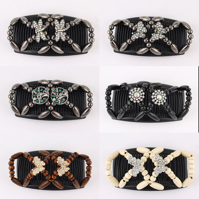 Fashionable And Changeable Women's Double Row Hair Comb Hair Band