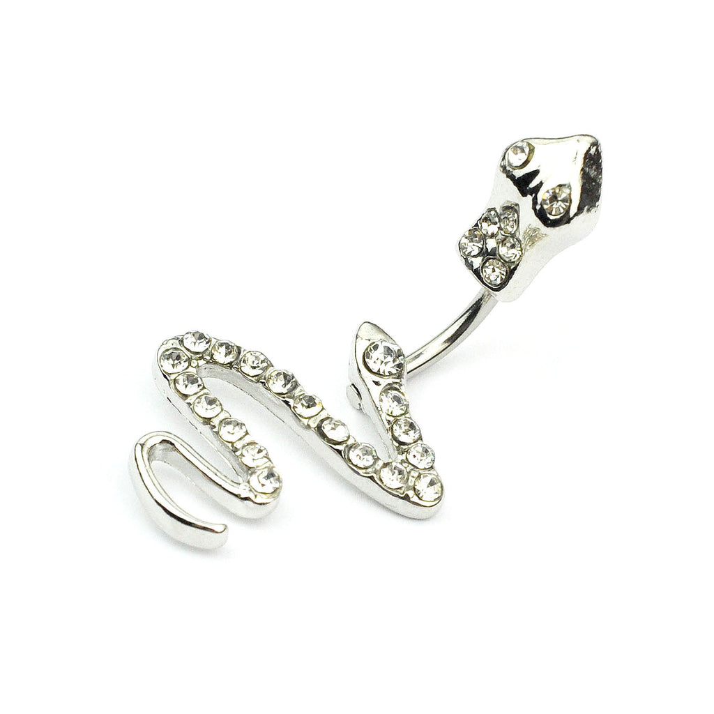 Diamond Snake Navel Nail