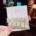 Girly Heart Transparent Hairpin