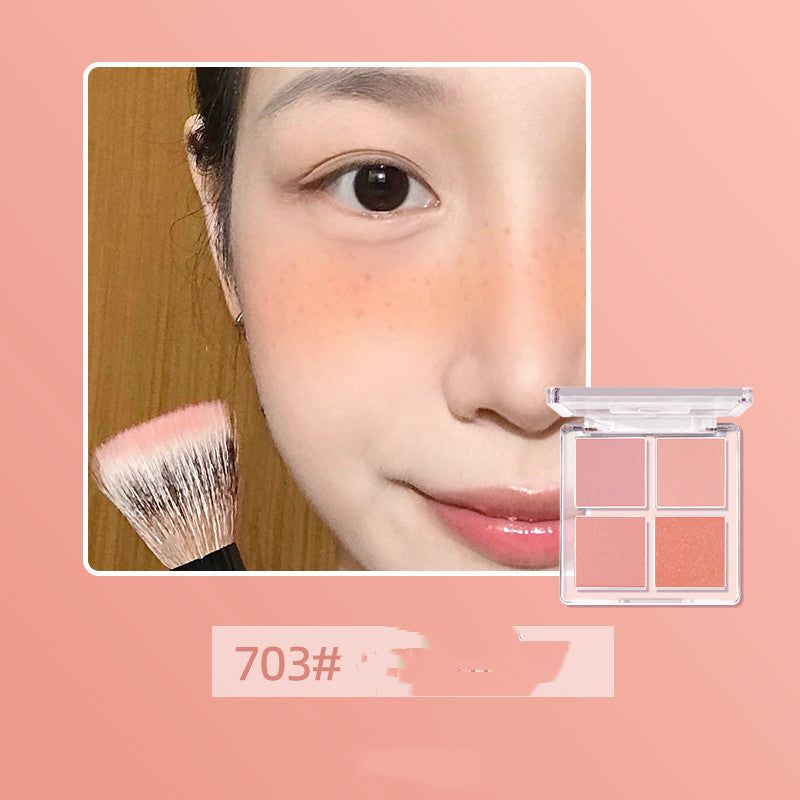 Sweet Things Four-color Vitality Blush Pan Peach Nude Makeup