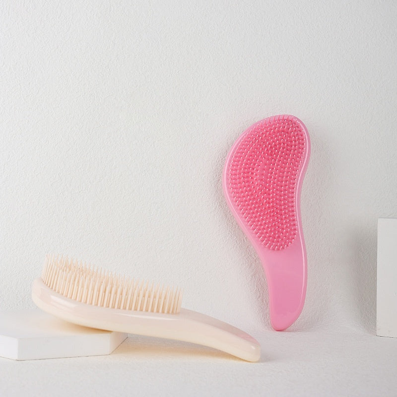 Solid Color Massage Comb Soft Teeth Smooth Hair Without Knot