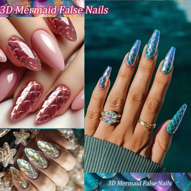 Misscheering 3D Scale Long Shaping Nail Tip