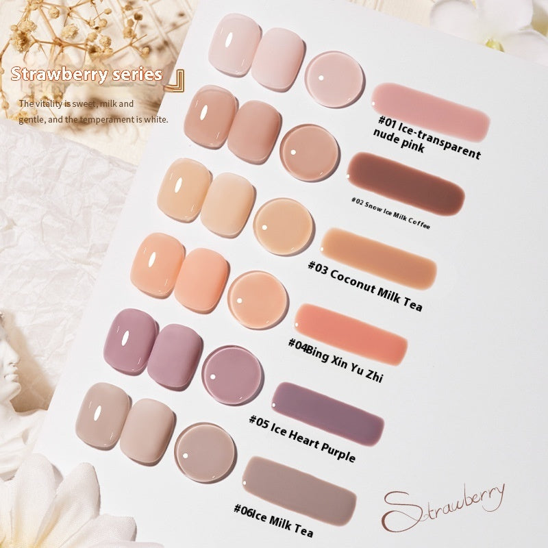 Annies Ice Transparent Nude Color Gel Nail Polish All-match