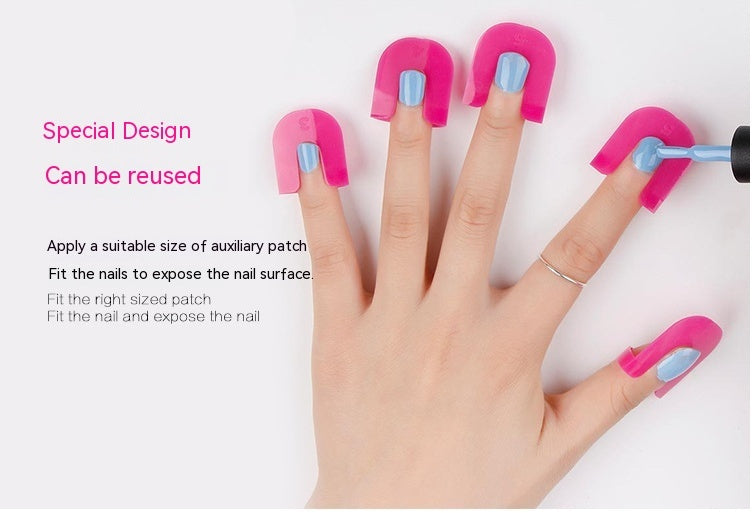 Gradient Nail Art Anti-overflow Protective Folder