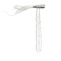 White Feather Tassel Duck Mouth Clip Headwear Hairpin Female