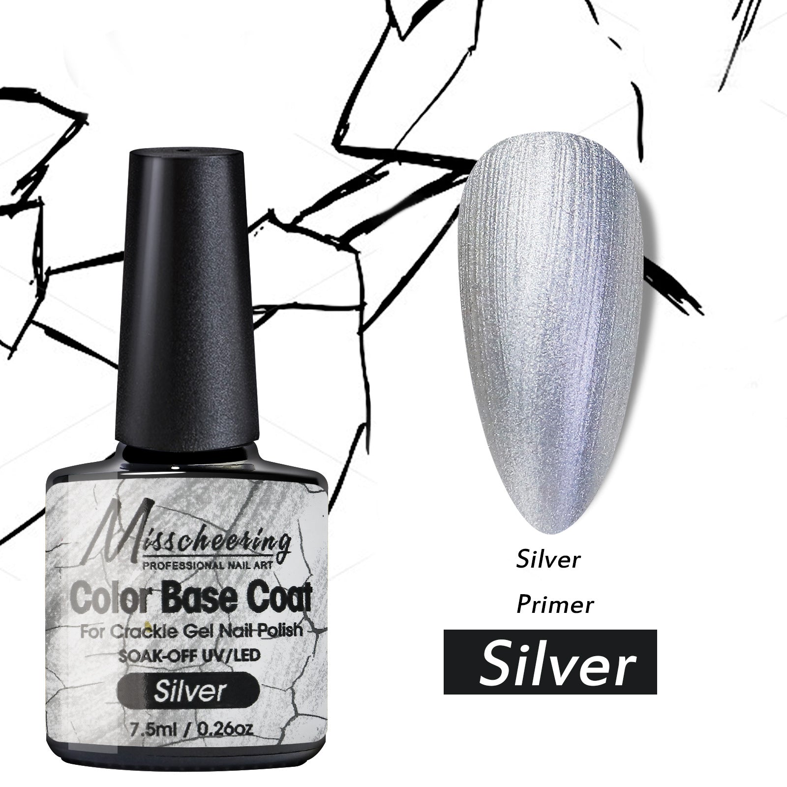 Crackle Nail Crack Glue Cracked Marble Gel Nail Polish