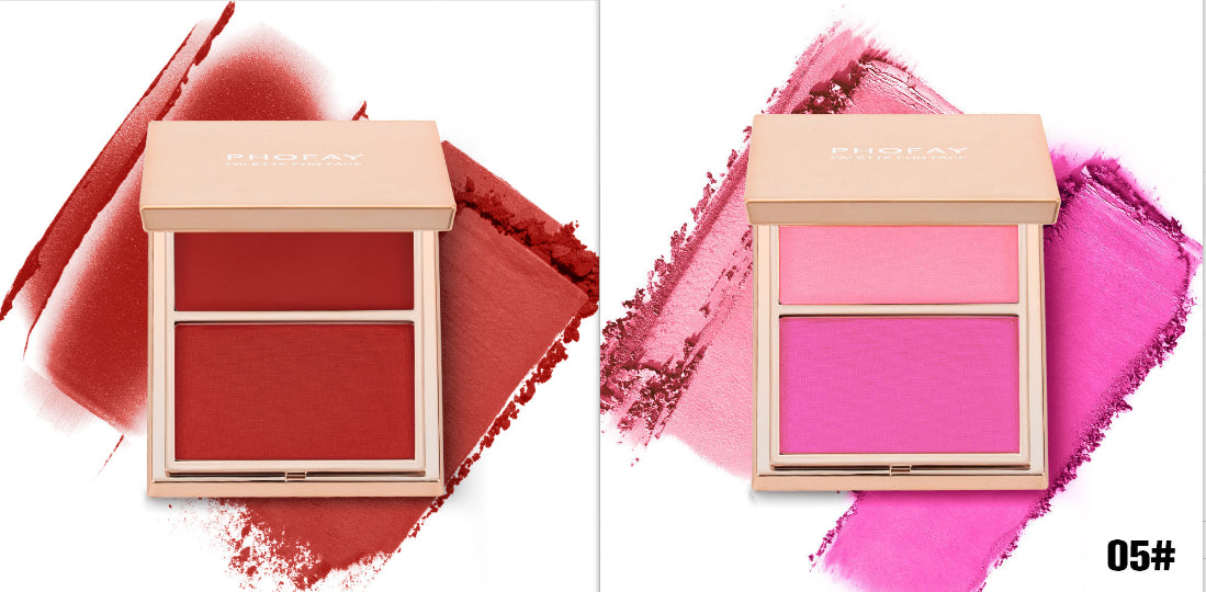 Phofay Natural Matte Contour Blush For Women