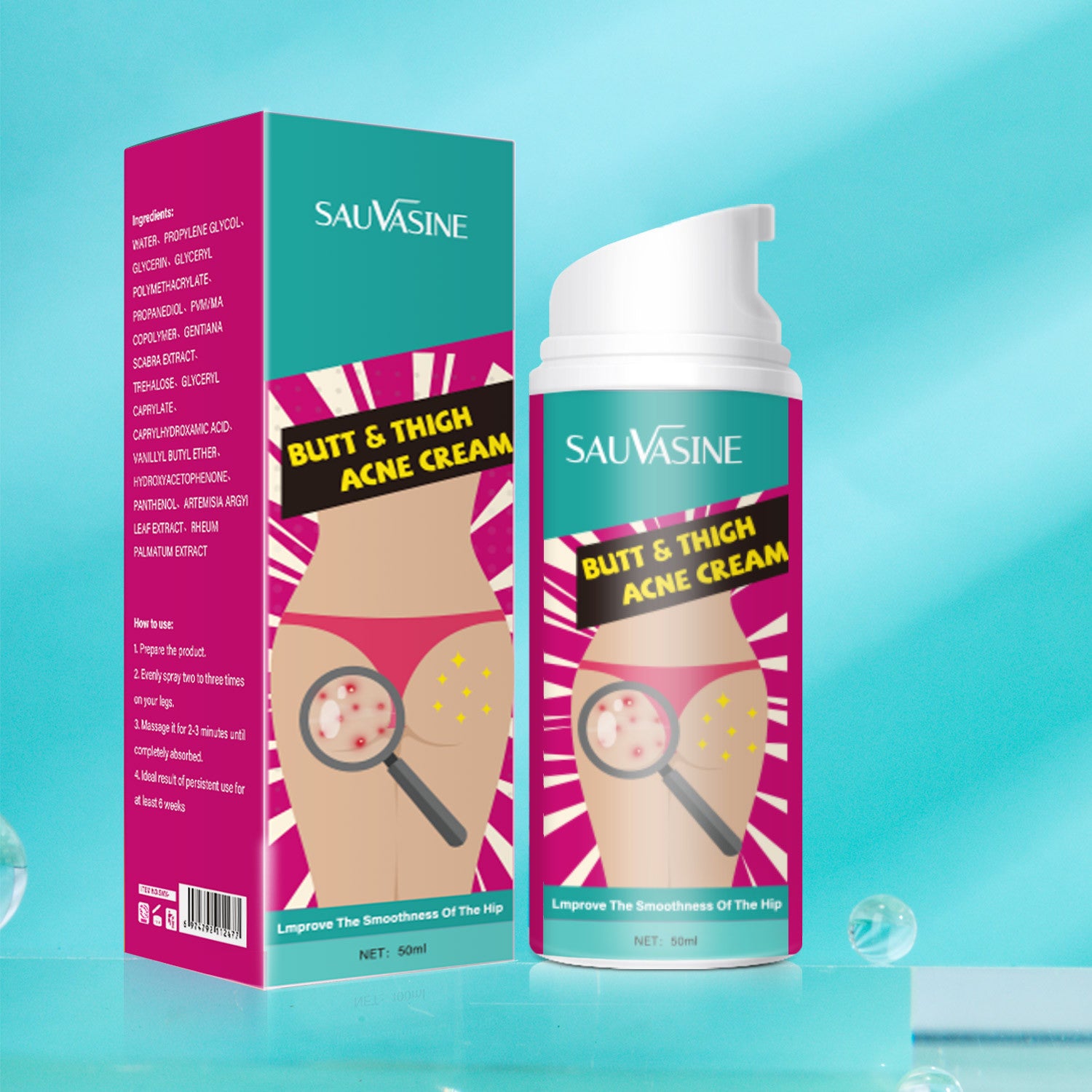Hip And Leg Acne Cream Moisturizing