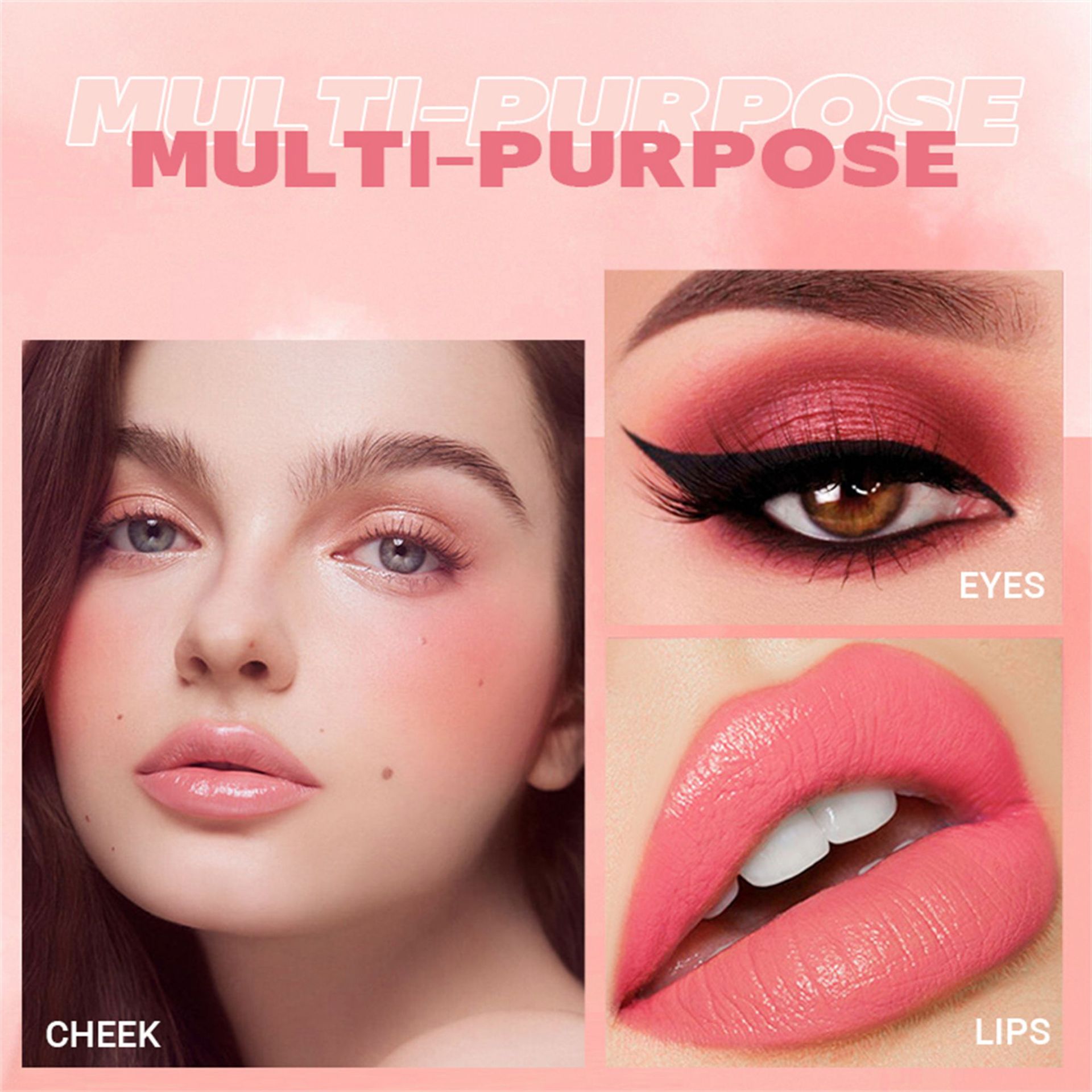 Big Head Sponge Head Velvet Skin Feeling Lip And Cheek Dual-use Moisturizing Blush