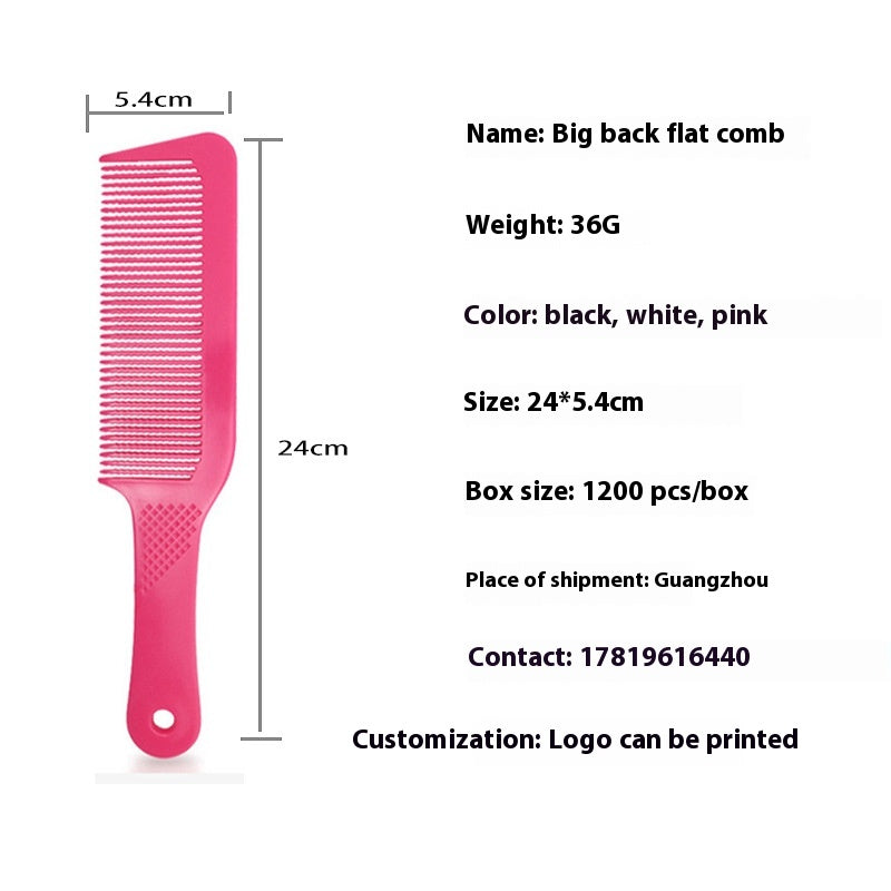 Haircut Fluff Comb Round Wavy Vent Comb Shape Flat Head Hair Tools