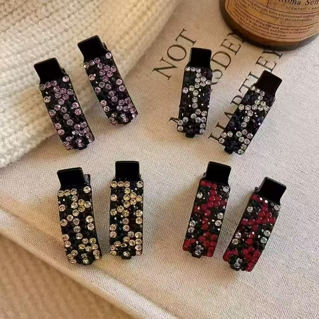 Rhinestone Bangs Side Exquisite Advanced Barrettes